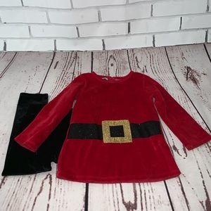 EUC Mud Pie Santa outfit - 24months/2T